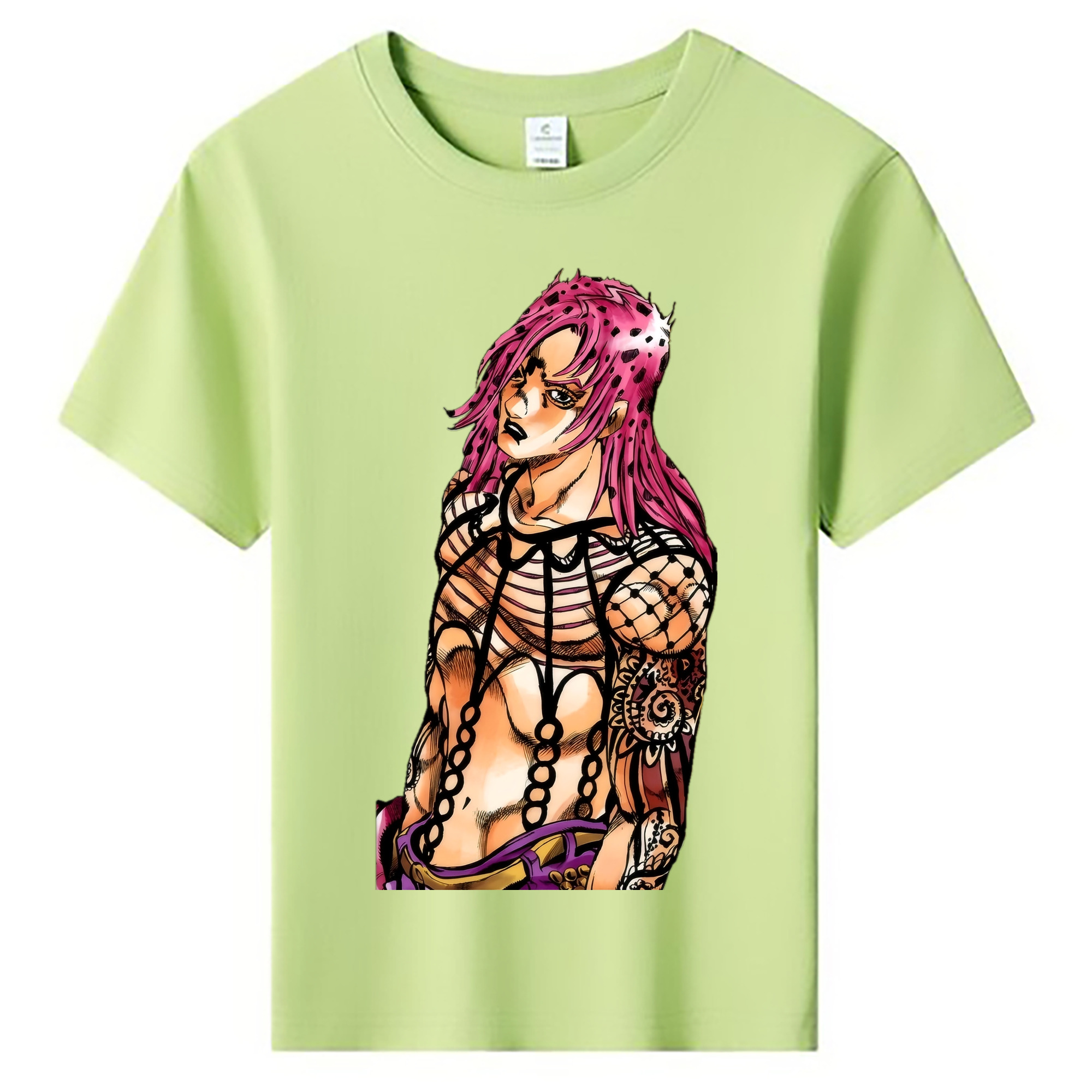 （画像用） ジョジョの奇妙な冒険 ビネガー?ドッピオ JoJo's Bizarre Adventure Vinegar Doppio 綿100％キッズTシャツ（フロントプリント）